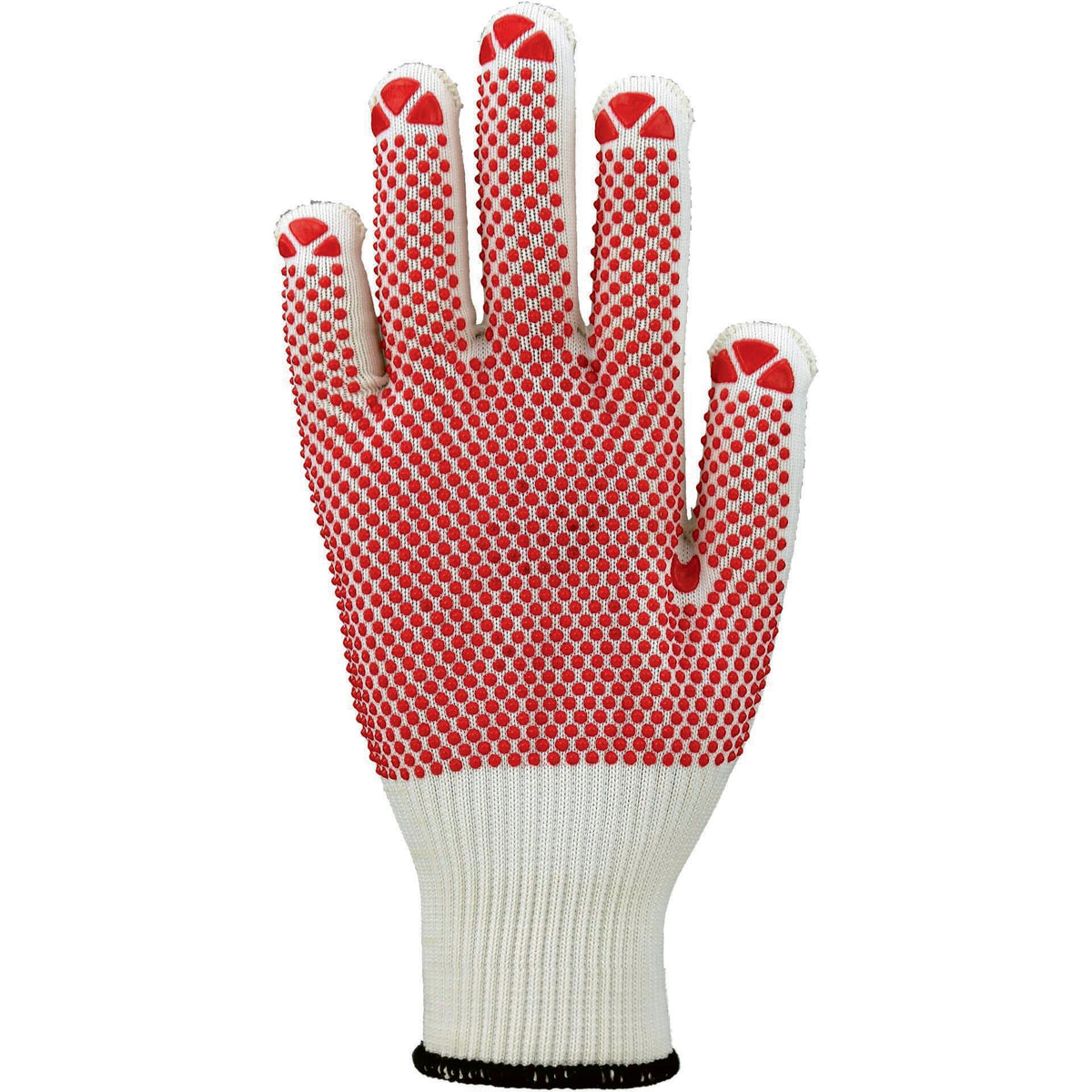 ASATEX Handschuhe Gr.9 rot EN 388 PSA II Baumwolle/Polyamid mit Punktbenoppung – 12 Paar