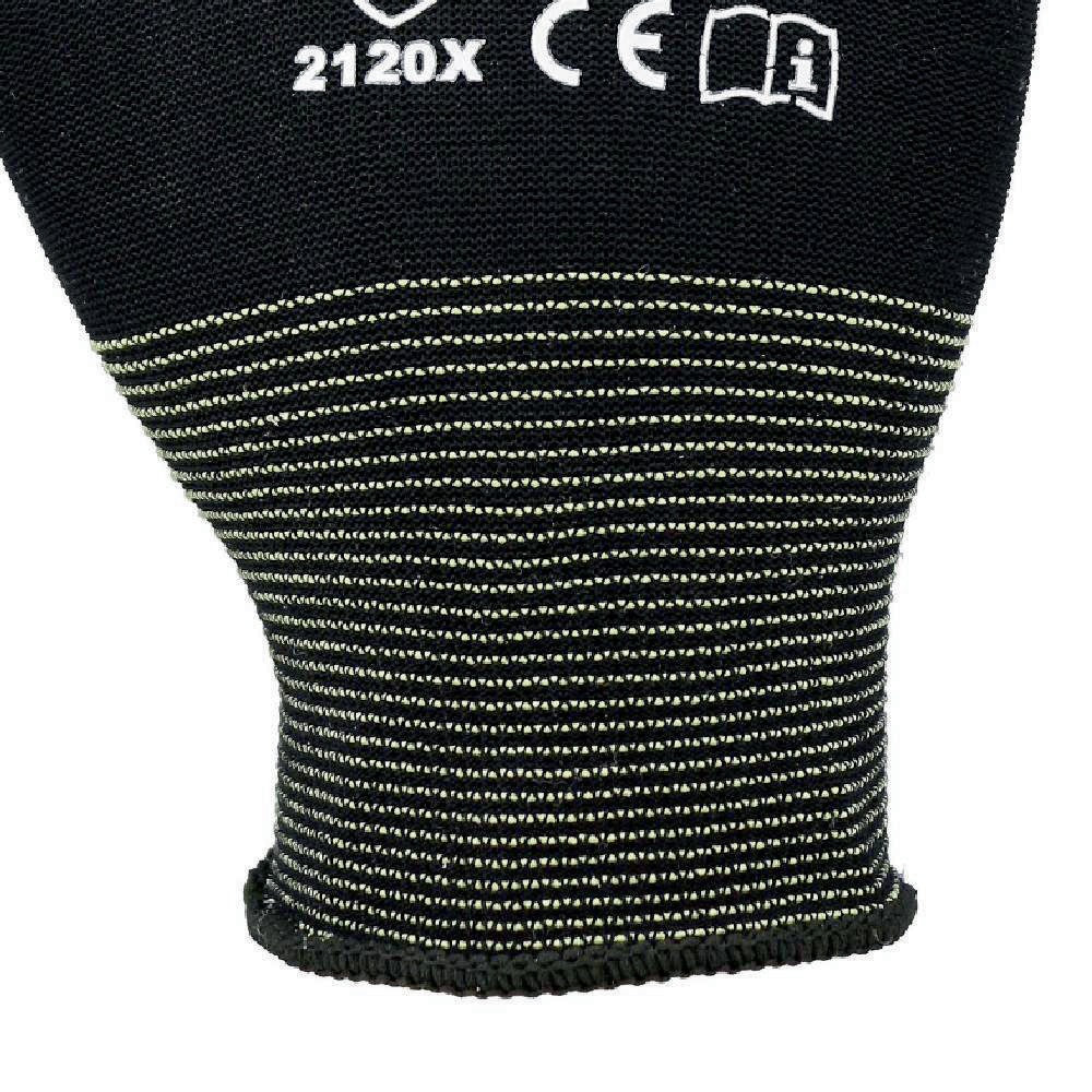 ASATEX Handschuhe Gr.7 schwarz Polyamid mit Soft-Polyurethan