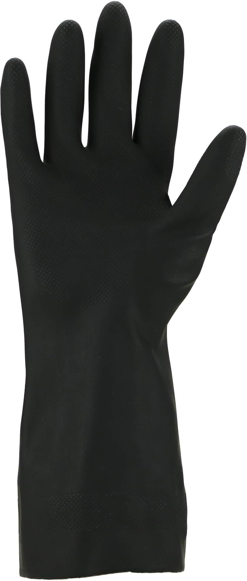 ASATEX Chemiehandschuh Gr. 8 schwarz EN 388 & EN 374 PSA III – 10 Paar