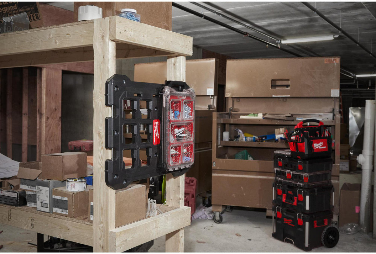 MILWAUKEE PACKOUT™ Organizer B249xT386xH117mm 5 Fächer stapelbar rot-schwarz