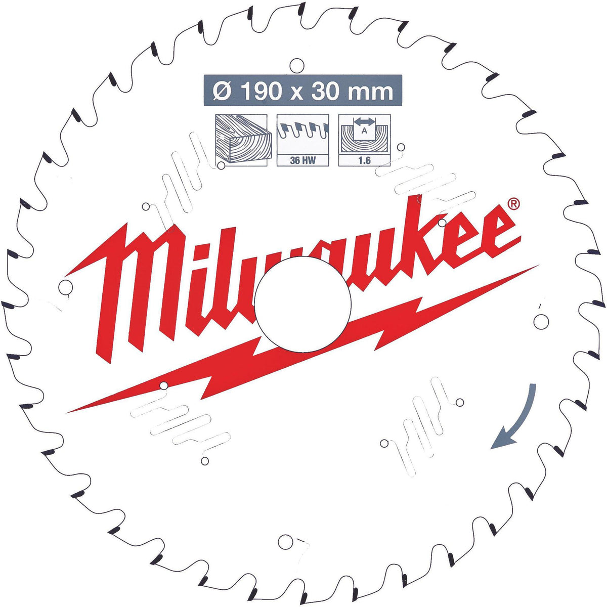 MILWAUKEE Kreissägeblatt 160 mm Z24 WZ – Dünne Schnittbreite für Akku-Handkreissägen