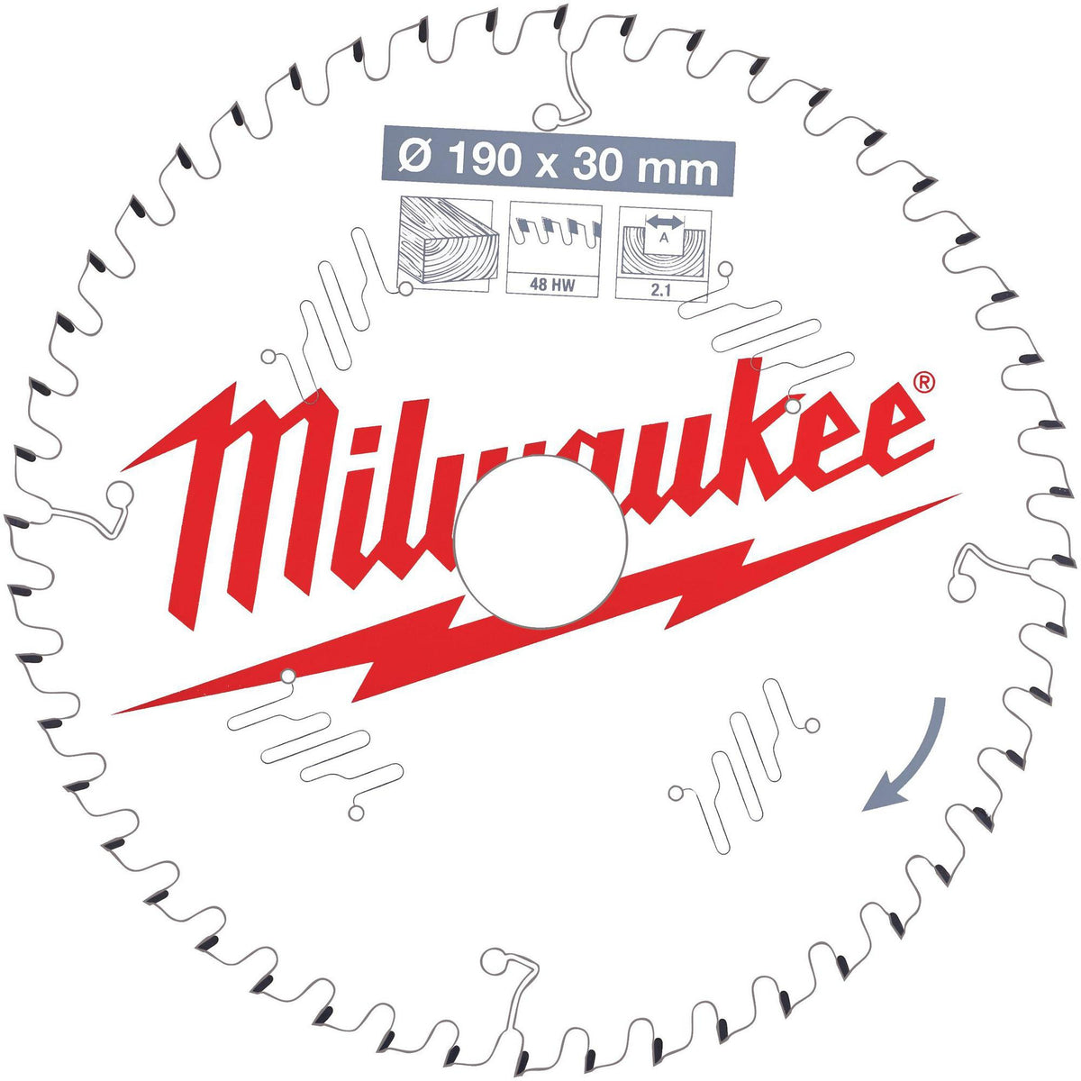 MILWAUKEE Kreissägeblatt 160 mm Z24 WZ – Dünne Schnittbreite für Akku-Handkreissägen