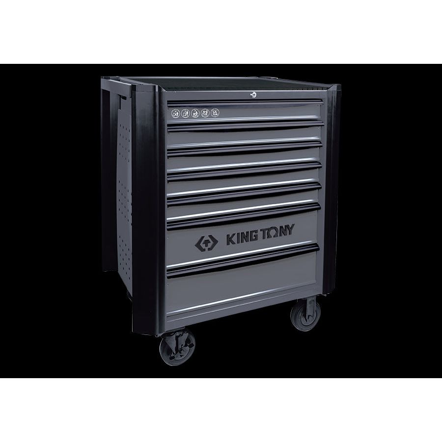 KING TONY Profi-Werkzeuge - Werkzeugwagen mit 7 Schubladen - Grau 876347BG