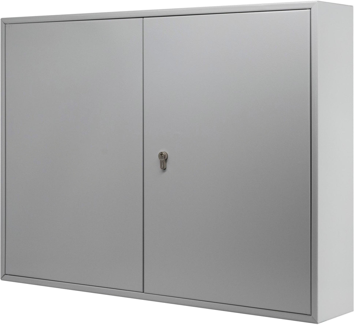 BURG-WÄCHTER Schlüsselschrank 6850/100 PZ mit Profilzylinder, 100 Haken, Stahl, grau, 550x377x80 mm