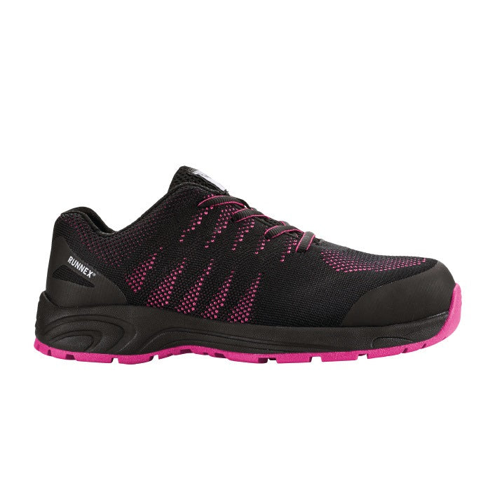 RUNNEX GirlStar 5180 Damen-Sicherheitsschuh S1P SRC, schwarz/pink, Gr. 36