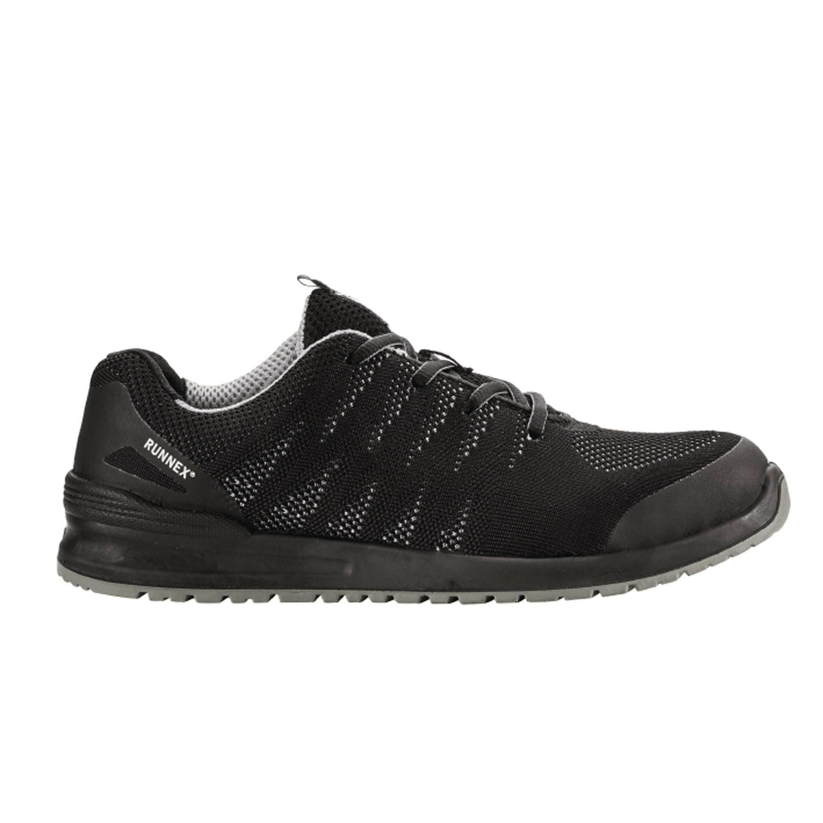 RUNNEX Sicherheitshalbschuh SportStar 5108 S1P SRC ESD, Gr. 40, Weite 10,5, schwarz/grau