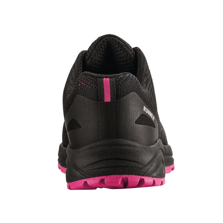 RUNNEX GirlStar 5180 Damen-Sicherheitsschuh S1P SRC, schwarz/pink, Gr. 36