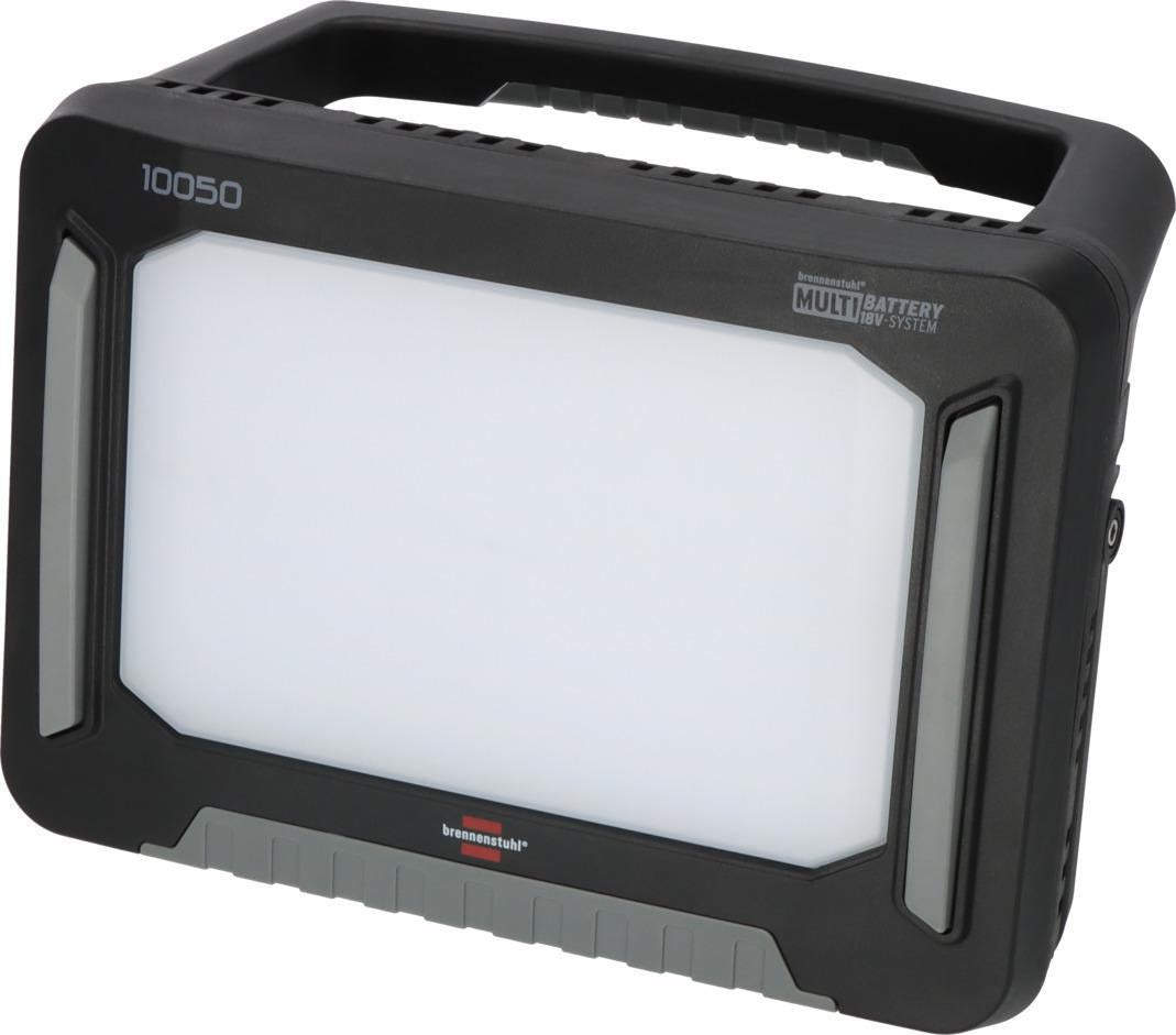 BRENNENSTUHL LED-Hybrid-Baustrahler 10050 MH 100 W 12500 lm IP54 – Akku- und Netzbetrieb