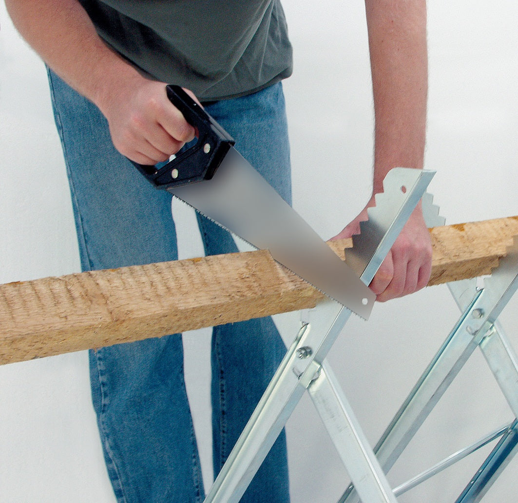 Brennenstuhl Sägebock MB 150S – galvanisch verzinkter Stahl, max. 150 kg, zusammenfaltbar