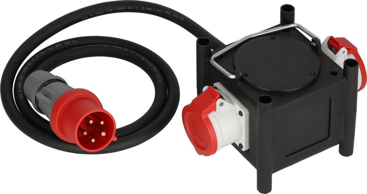 BRENNENSTUHL Stromverteiler 400V/16 A – 3xCEE400V + 3x230V, IP44, mobiler Endverteiler