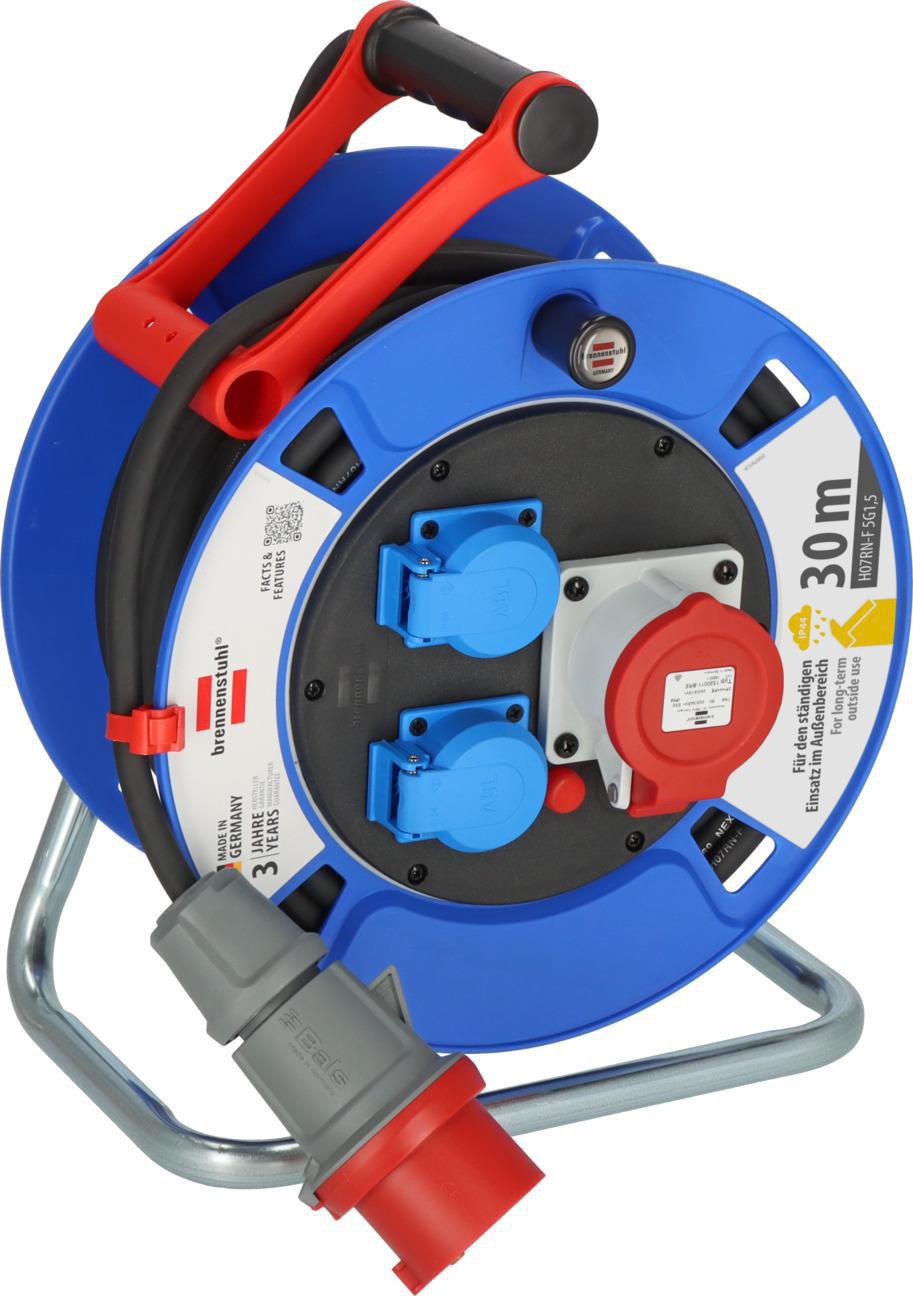 BRENNENSTUHL Garant Drehstromkabeltrommel 20m Gummi-Neopren 5x2,5mm² IP44 320mm