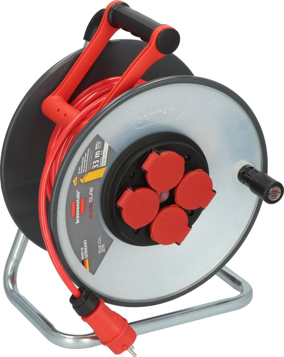 Brennenstuhl Kabeltrommel SC 2200 25m H07RN-F 3x2,5mm² IP44 – 4 Steckdosen