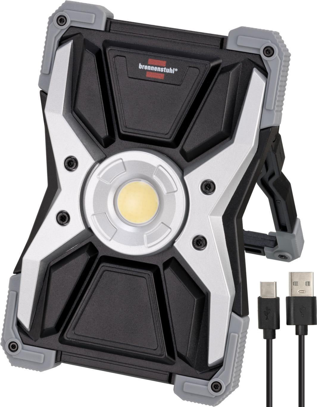 BRENNENSTUHL Akku-LED-Strahler RUFUS 30 W 3000 lm IP65 mit Powerbank-Funktion
