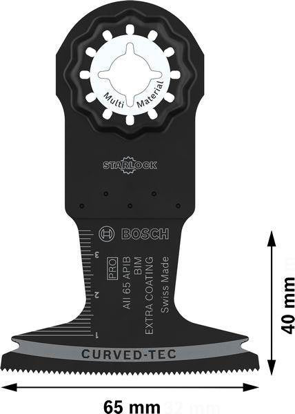 BOSCH Tauchsägeblatt PRO AII65APIB Starlock Bi-Metall 40 mm für Holz, Metall & Kunststoff