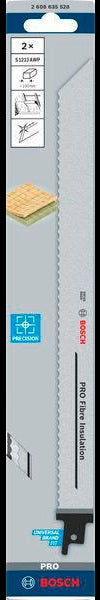 BOSCH Säbelsägeblatt S 1213 AWP 300 mm wellenschliff 2er Pack für Faserdämmstoffe