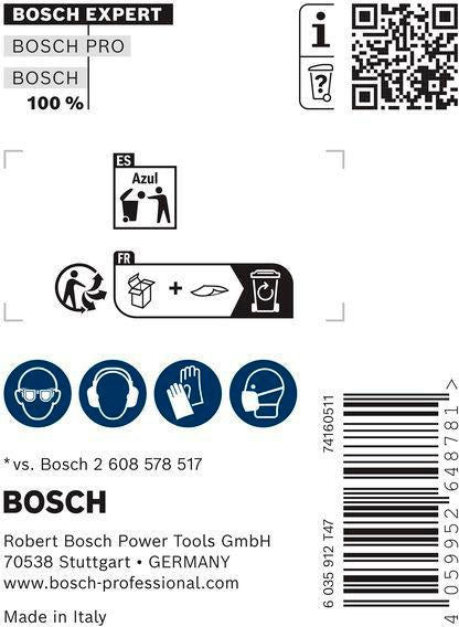 BOSCH Spitzmeißel EXPERT SDS plus-8C, 250 mm, SDS plus – Bosch Carbide Technology