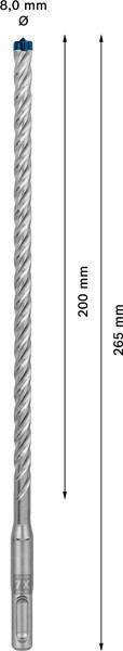 BOSCH Hammerbohrer Expert SDS-7X Ø18 mm, Arbeitslänge 200 mm, SDS-plus