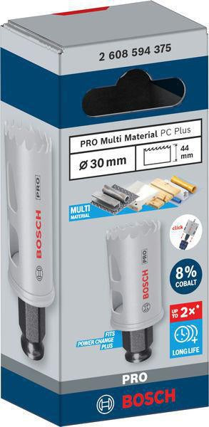 Bosch Lochsäge PRO Multi Material PC Plus 102 mm – HSS mit 8% Kobalt für Stahl und Trockenbau