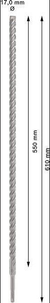 Bosch Hammerbohrer PRO SDS plus-5X, Ø 10,0 mm, Arbeitslänge 100 mm, SDS plus, Vierschneider für Stahlbeton