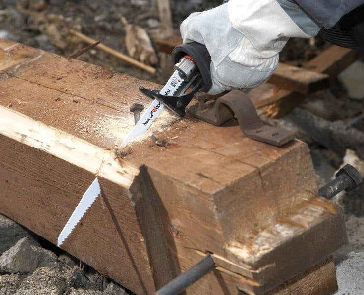 BOSCH Säbelsägeblatt S 611 DF, 150 mm, Bi-Metall, TPI 6, 5 Stück – für Holz und Metall