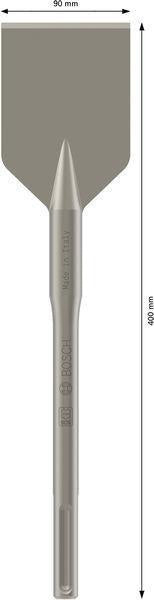 BOSCH Asphaltmeißel SDS-max 400 mm, Schneidenbreite 90 mm für Schlaghämmer