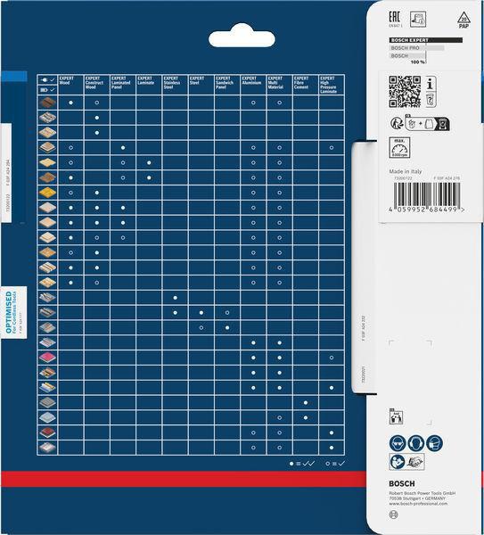BOSCH Kreissägeblatt EXPERT Aluminum AD 165 mm Z.54 HLTCG – Extraschmale Schnittfuge