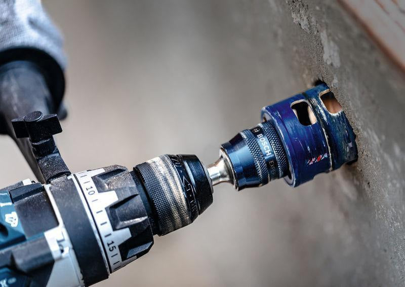 Bosch EXPERT Power Change Plus Adapter Hex 11 mit HSS-G-Bohrer für Lochsägen