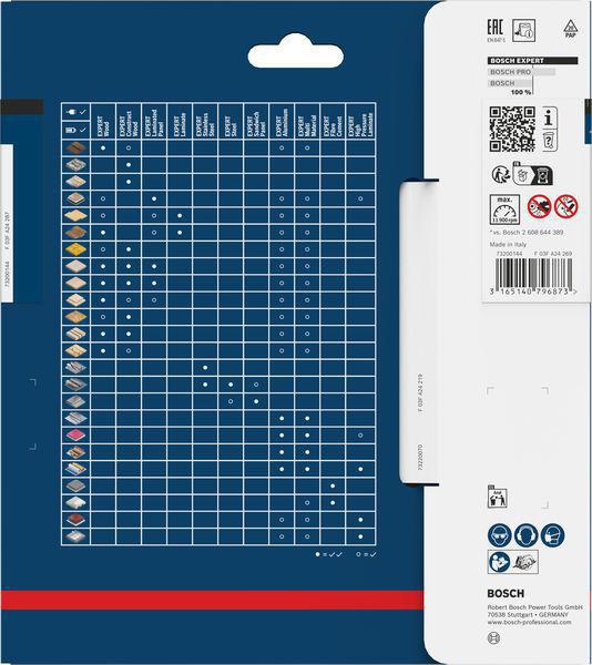BOSCH Kreissägeblatt Expert for Fibre Cement AD 160 mm Z4 TCG – Für Faserzement