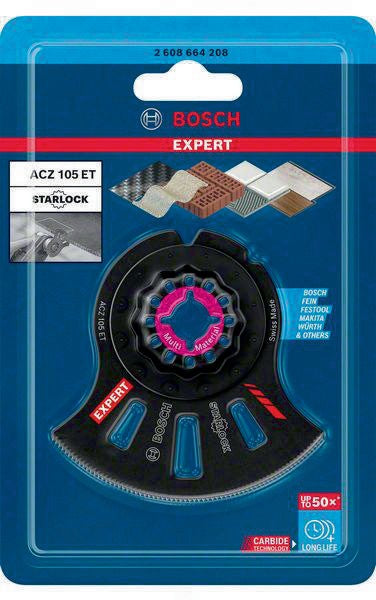 Bosch Segmentsägeblatt Expert MultiMaterial ACZ105ET D105mm Starlock für GFK und CFK