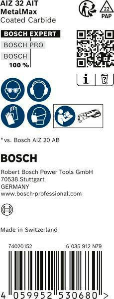 BOSCH Tauchsägeblatt AIZ 32 AIT mit Starlock-Aufnahme, 10 Stück, 32 mm Breite, 40 mm Eintauchtiefe