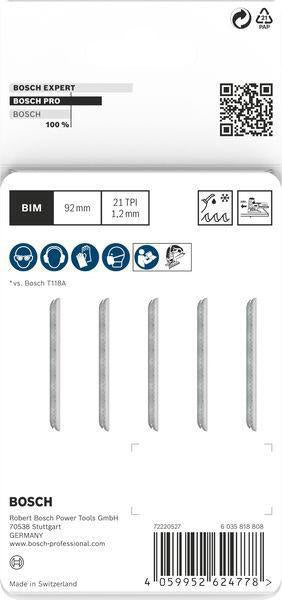 Bosch Stichsägeblatt PRO Metal medium T121AFC, 92 mm, BIM, AlTiN-beschichtet