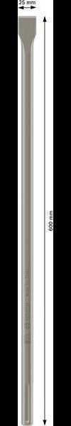 BOSCH Flachmeißel SDS-max 280 mm mit 25 mm Schneidenbreite für Stemm- und Abrissarbeiten