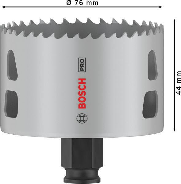 Bosch Lochsäge PRO Multi Material PC Plus 102 mm – HSS mit 8% Kobalt für Stahl und Trockenbau