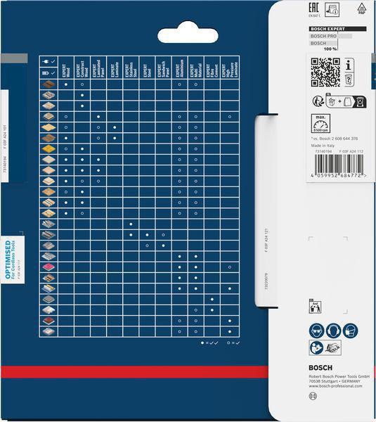 Bosch Kreissägeblatt Expert Wood AD 160 mm Z.24 WZ – Hartmetall-Sägeblatt für Akkusägen