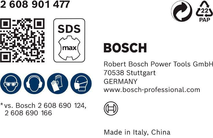 BOSCH Flachmeißel-Adapter EXPERT SDS Clean max, 400 mm, Meißelschneide 25 mm, für staubarmes Arbeiten