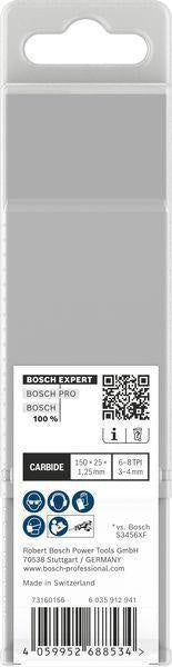 Bosch Säbelsägeblatt Expert Multimaterial 150 mm, Carbide-Technologie, TPI 6-8, für Metall, Holz, Kunststoff