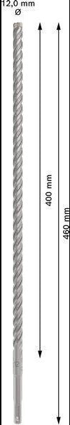Bosch Hammerbohrer PRO SDS plus-5X, Ø 10,0 mm, Arbeitslänge 100 mm, SDS plus, Vierschneider für Stahlbeton