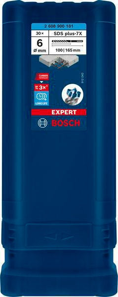 BOSCH Hammerbohrer Expert SDS-7X 5 mm SDS-plus 30 Stück für Stahlbeton