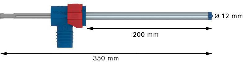 BOSCH Hammerbohrer-Set EXPERT SDS Clean plus-8X, 12 mm, 350 mm, Staubabsaugung