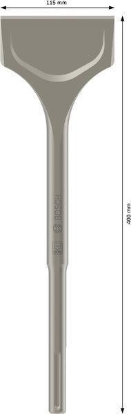 Bosch Spatmeißel SDS-max 350 mm, Schneidenbreite 115 mm für Beton und Mauerwerk