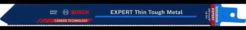 Bosch Expert Thin Tough Metal Säbelsägeblatt S522EHM 115 mm TPI 18 für Edelstahl