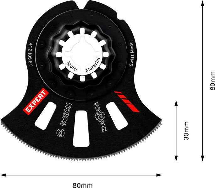 Bosch Segmentsägeblatt EXPERT MultiMaterial ACZ 105 ET, 105 mm, Starlock