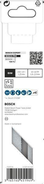 Bosch Säbelsägeblatt S 1122 EF, 225 mm, Bi-Metall, 5 Stück, für Metall und Rohre