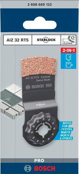 BOSCH Tauchsägeblatt PRO AIZ 32 RT5, 32 mm, Starlock, für Fliesen & abrasives Material