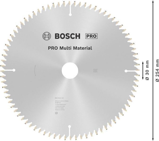 BOSCH Kreissägeblatt 300 mm 96 Zähne HLTCG für Aluminium, Kunststoff und Holz