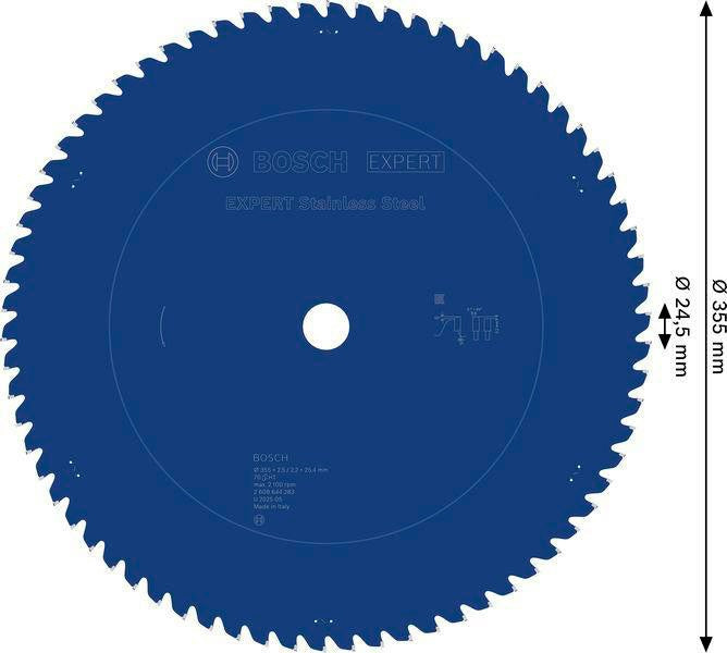 Bosch EXPERT Stainless Steel Kreissägeblatt 230 mm, 46 Zähne, für Edelstahl