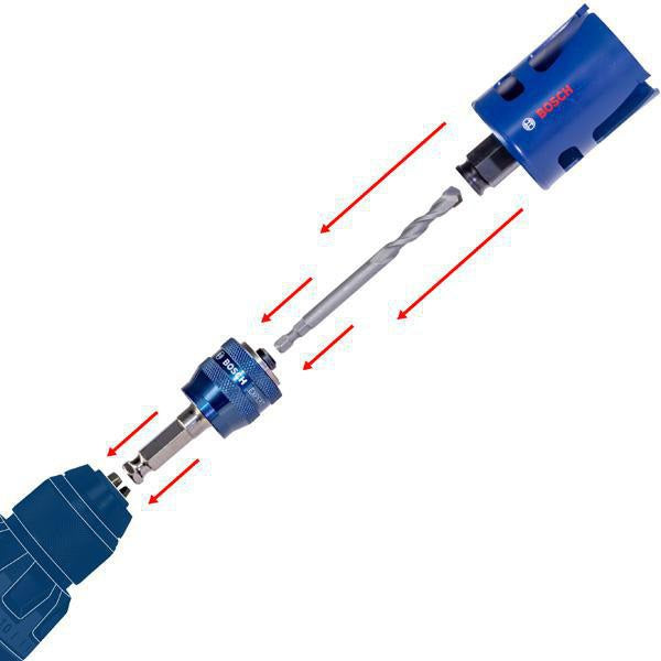 BOSCH Lochsägen-Set EXPERT Multi Material 8-teilig 22-68 mm Carbide Technology