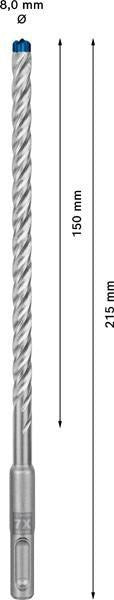 BOSCH Hammerbohrer Expert SDS-7X Ø18 mm, Arbeitslänge 200 mm, SDS-plus