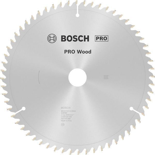 Bosch Kreissägeblatt PRO Wood AD 160 mm Z24 WZ für präzise Holzschnitte