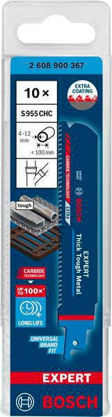 Bosch Säbelsägeblatt Expert Thick Tough Metal S955CHC, 150 mm, TPI 8, für dickes zähes Metall